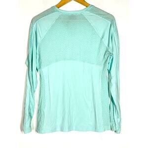 Columbia Top Omni-Wick Cooling Tech Activewear Long Sleeve Tee Light Blue Medium